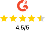 4.5 out of 5 stars on G2